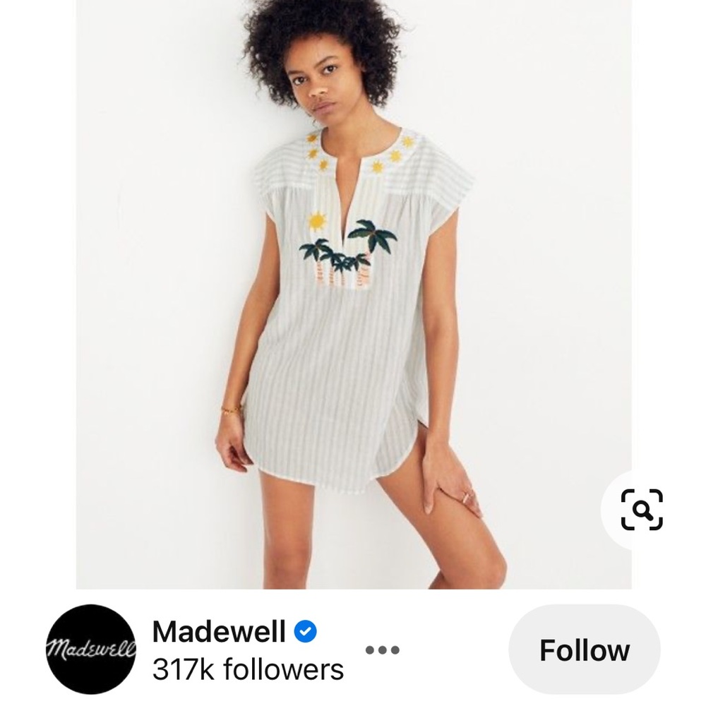 NWT Madewell Belize embroidered cover up